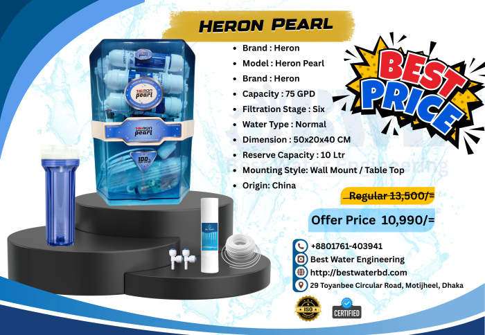 Heron Pearl RO Water Purifier
