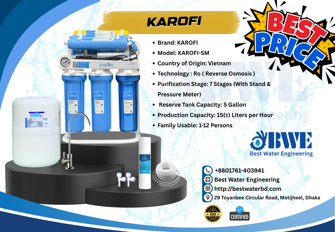 KAROFI Water Purifier – 7 Stage with Stand