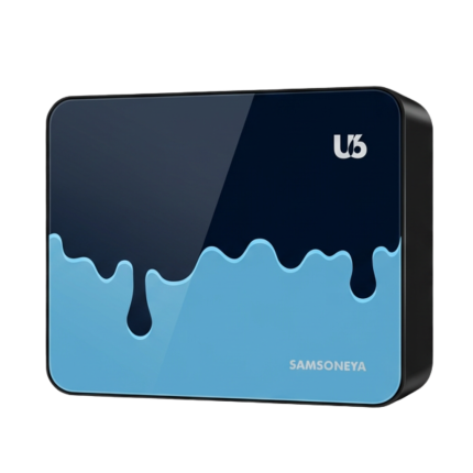 Samsoneya U6 water filter with 6 stage purification system removing bacteria, dirt, and harmful chemicals