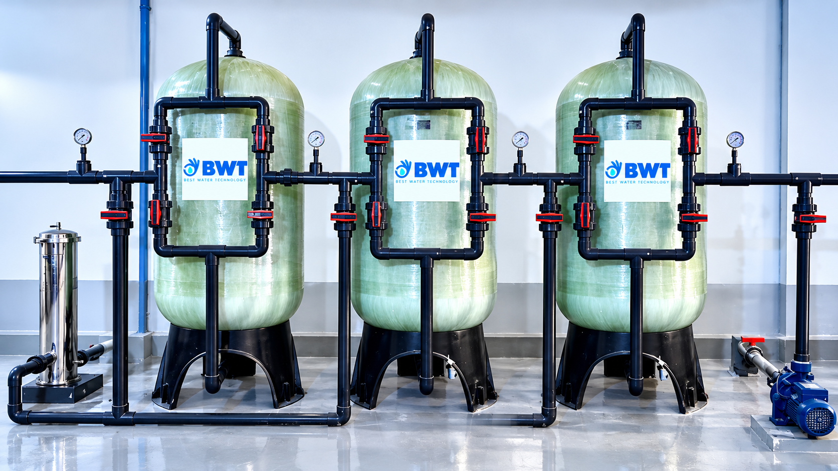 Symmetrical BWT Water Filtration System